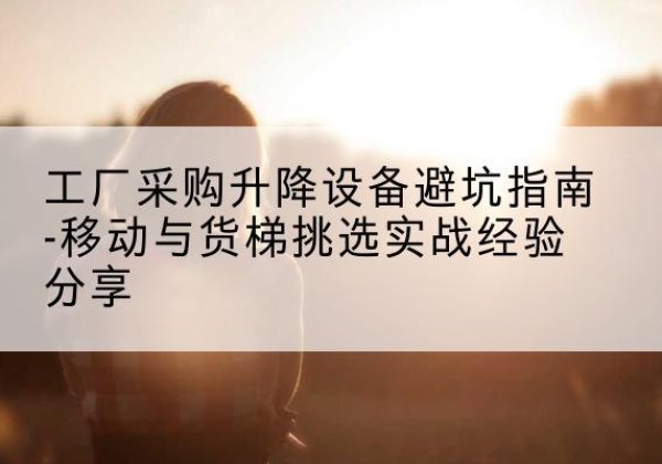 潼南区移动式升降机怎么选-工厂采购升降设备避坑指南-移动与货梯挑选实战经验分享